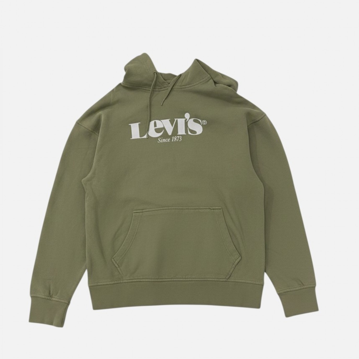 Levi’s Ανδρικό Hoodie Χακί με Logo / Pre-Owned